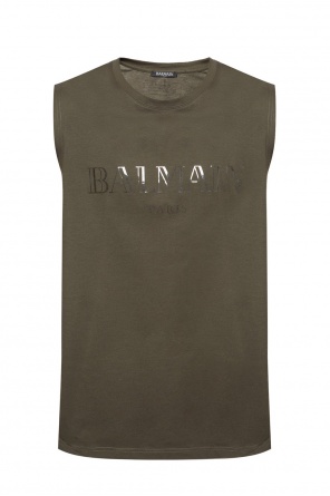T-shirt with sheer branding, zdjęcie 1 T-shirt with sheer branding od Balmain